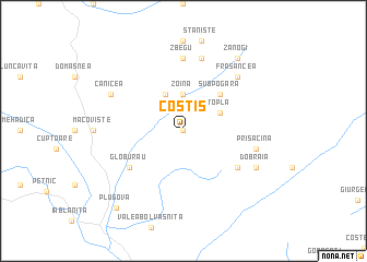 map of Costiş