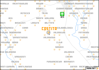 map of Costiţa