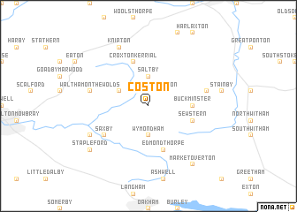 map of Coston