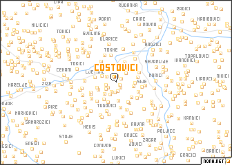 map of Costovići