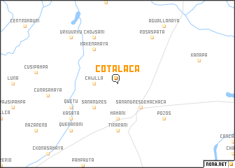 map of Cotalaca