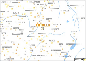 map of Cotalla