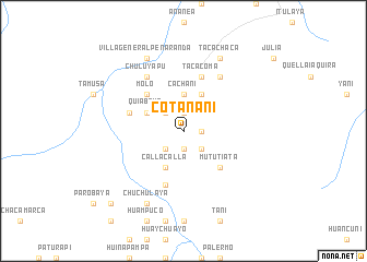 map of Cotañani