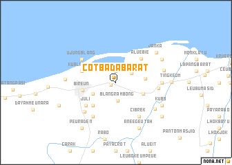 map of Cotbada-barat