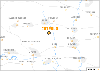 map of Coteala
