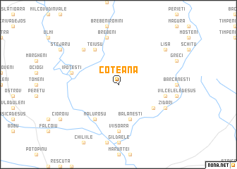 map of Coteana