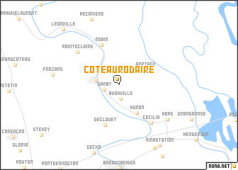 map of Coteau Rodaire