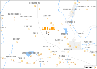 map of Coteau