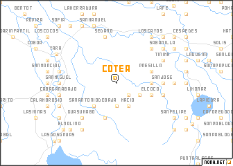 map of Cotea