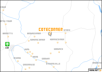 map of Cote Corner