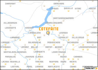 map of Côte Faite