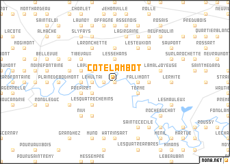 map of Côte Lambot