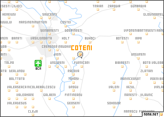 map of Coteni