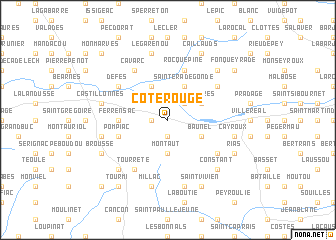 map of Côte Rouge