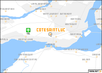 map of Côte-Saint-Luc