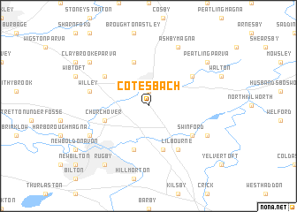 map of Cotesbach