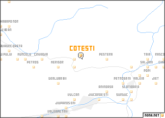 map of Coteşti