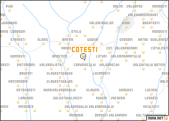 map of Coteşti