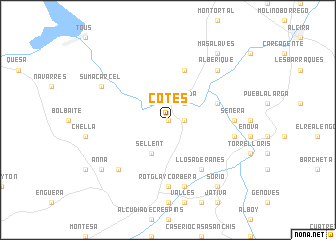 map of Cotes