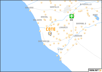 map of Cote