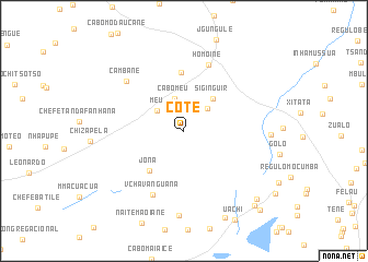 map of Côte