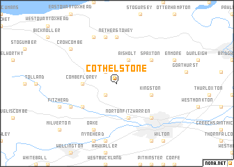 map of Cothelstone