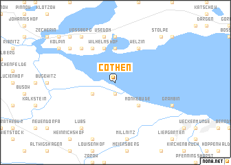 map of Cöthen