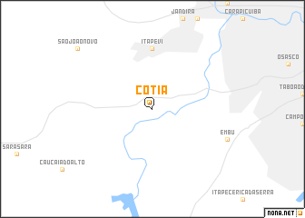 map of Cotia