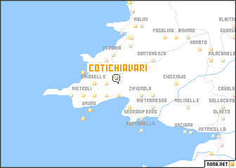 map of Coti-Chiavari