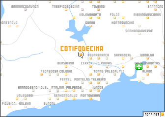 map of Cotifo de Cima