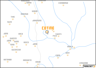 map of Cotine
