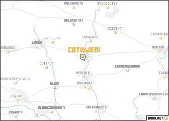 map of Cotiujeni