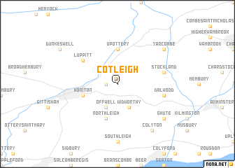 map of Cotleigh