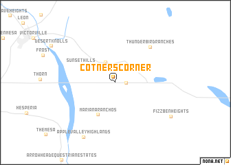 map of Cotners Corner