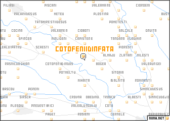 map of Coţofenii din Faţă