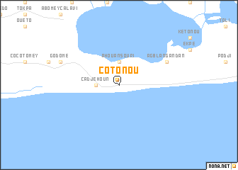 map of Cotonou