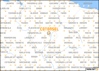 map of Coton Sel