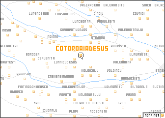 map of Cotoroaia de Sus
