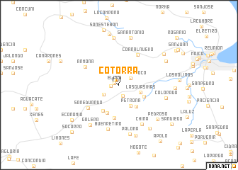 map of Cotorra