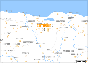 map of Coto Sur