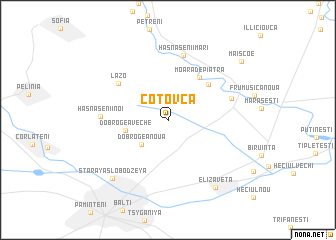 map of Cotovca