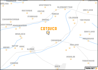 map of Cotovca