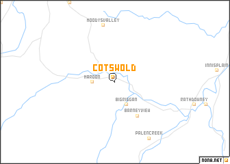 map of Cotswold