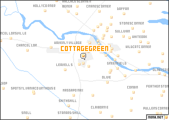 map of Cottage Green