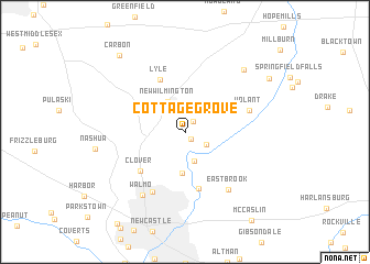 map of Cottage Grove