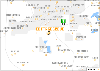 map of Cottage Grove