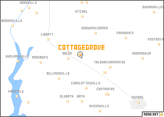 map of Cottage Grove