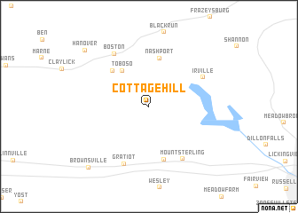 map of Cottage Hill