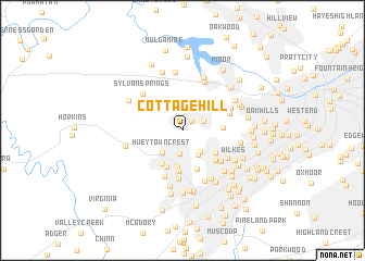 map of Cottage Hill