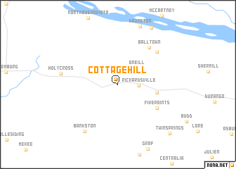 map of Cottage Hill